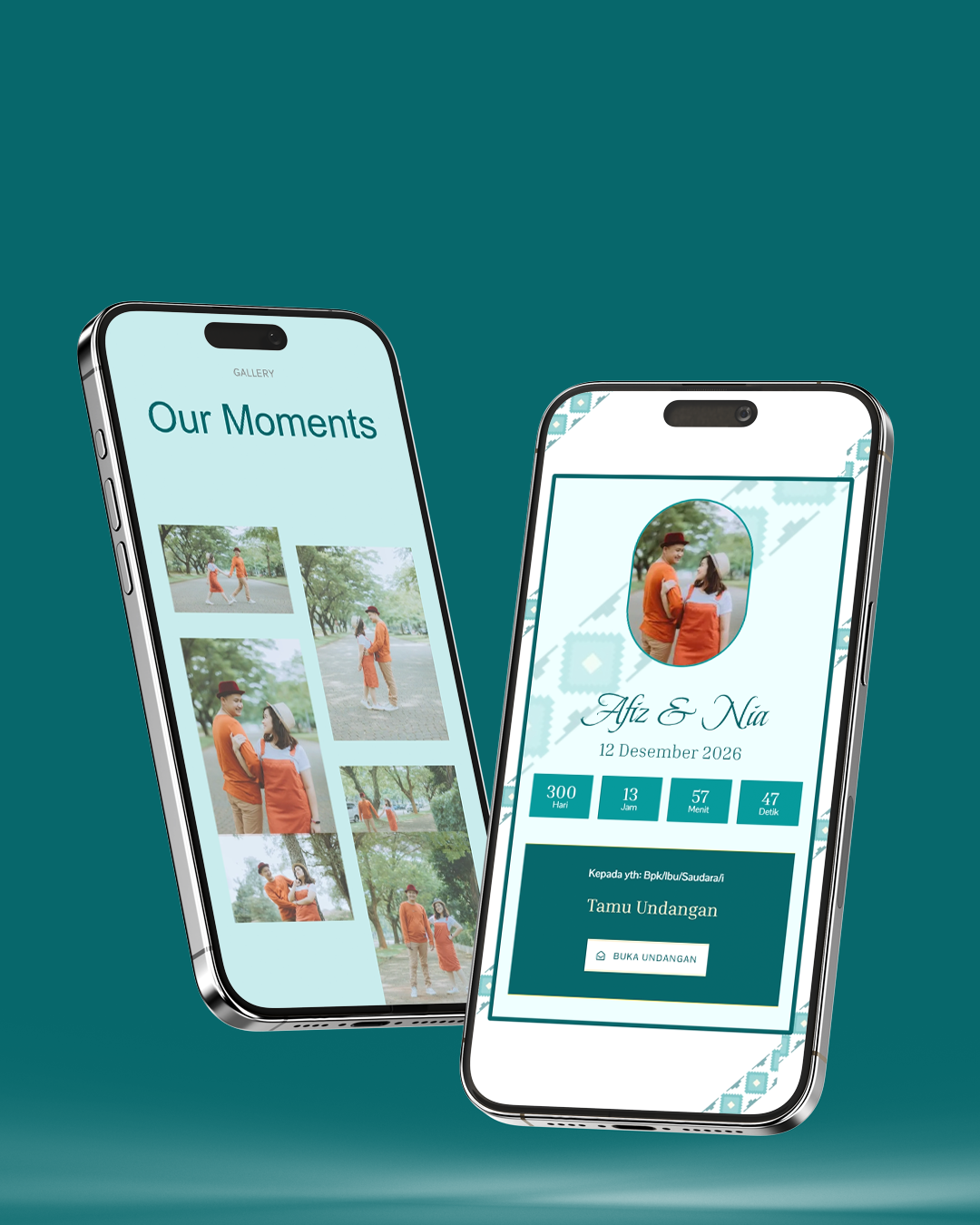 Tema undangan digital Adat Banjar - Desain Adat elegan dan modern