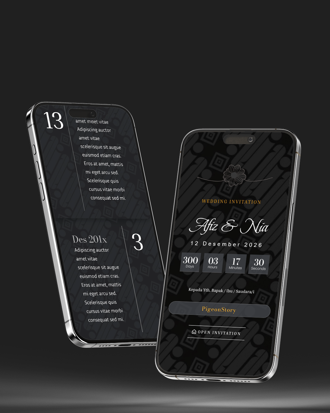 Tema undangan digital Adat Jawa Batik - Desain Adat elegan dan modern