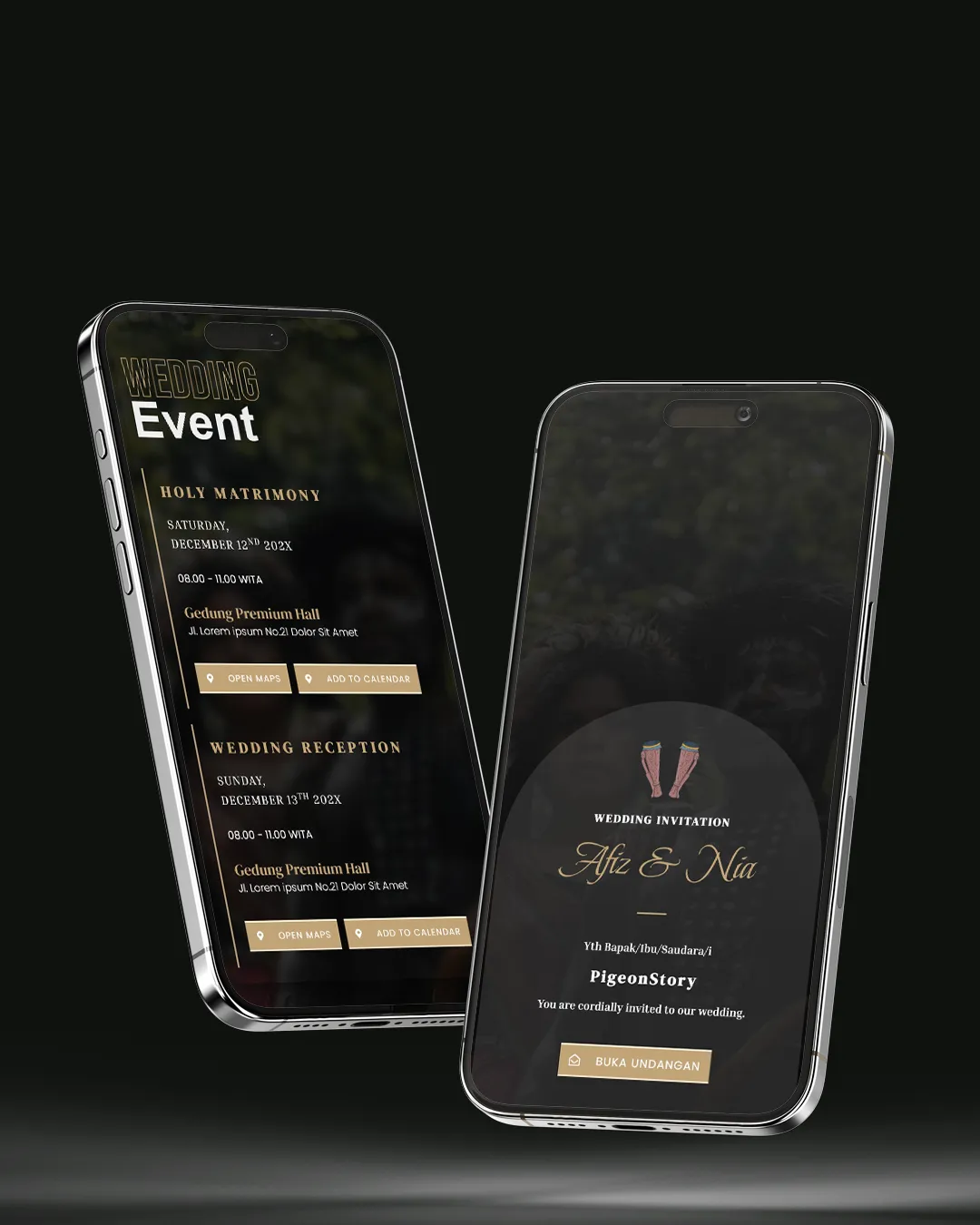 Tema undangan digital Adat Papua - Desain Adat elegan dan modern