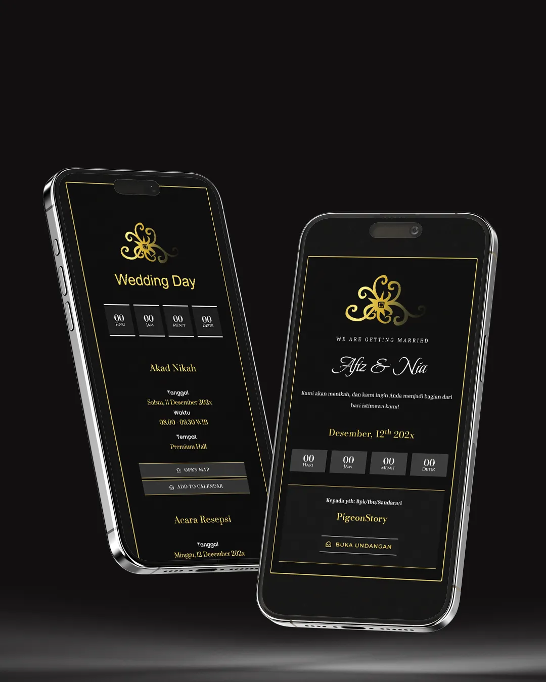 Tema undangan digital Adat Kalimantan - Desain Adat elegan dan modern