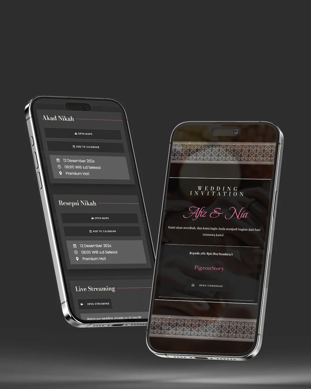 Tema undangan digital Adat Bugis - Desain Adat elegan dan modern