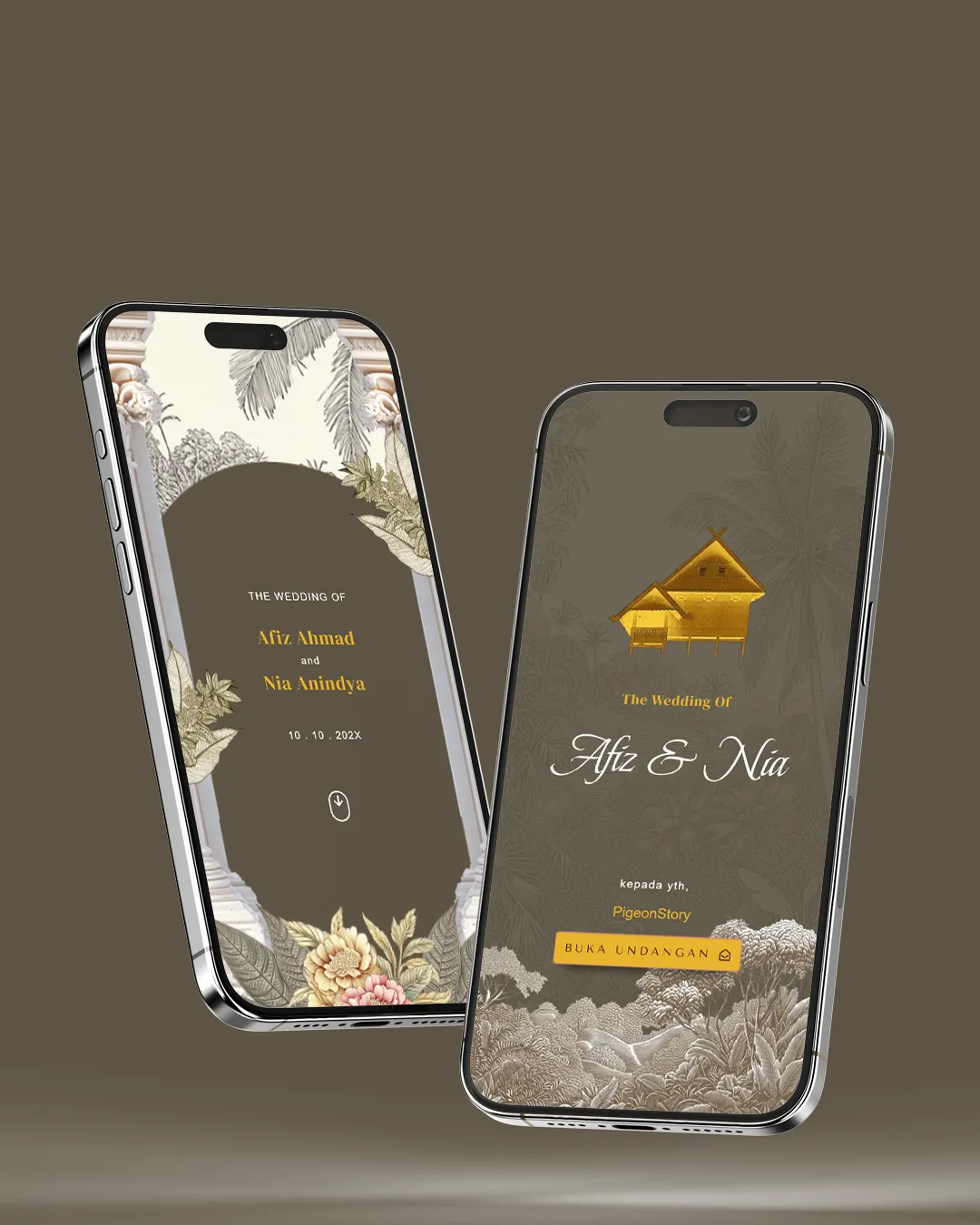 Tema undangan digital Premium Adat Bugis - Desain Premium Adat elegan dan modern