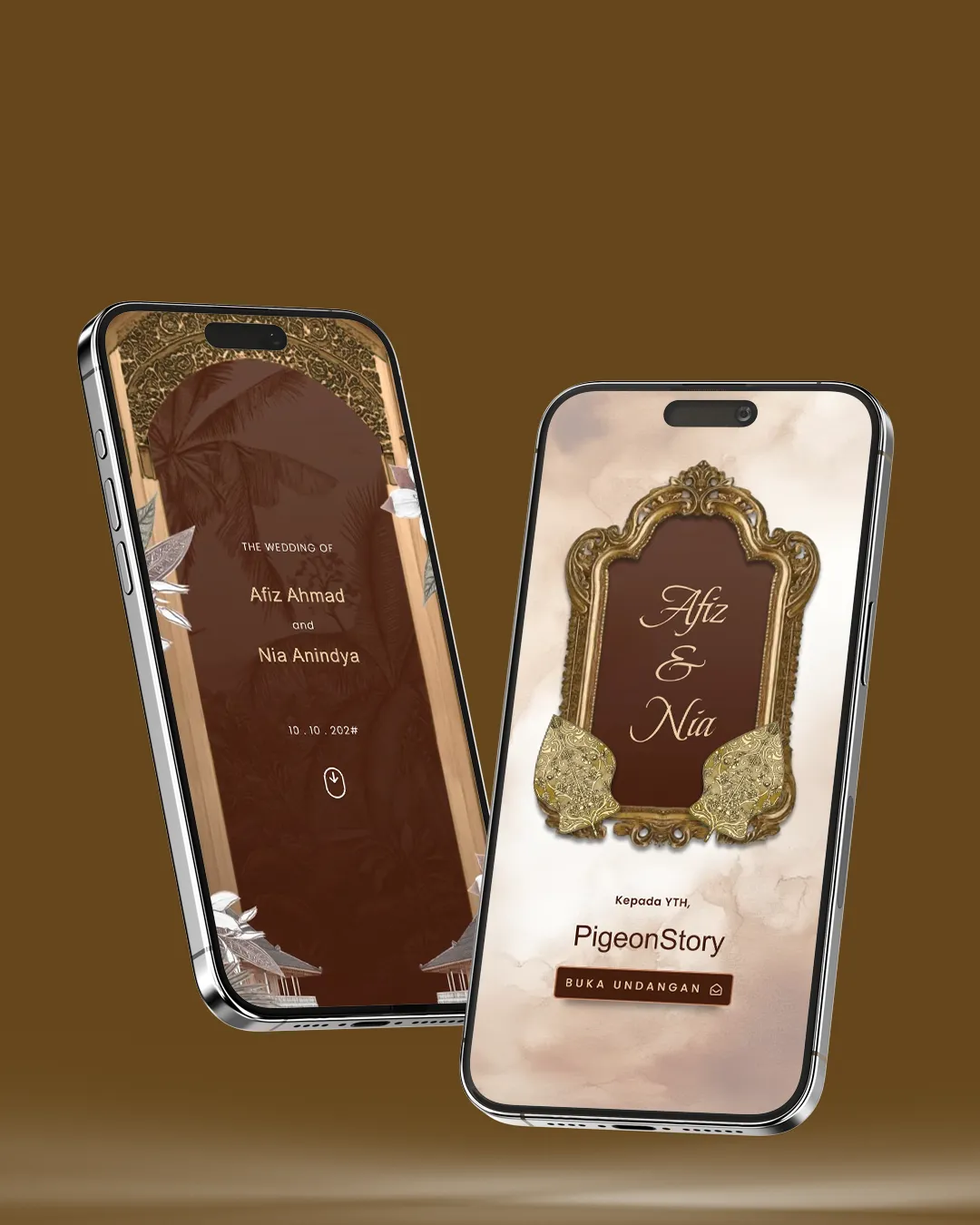 Tema undangan digital Premium Adat Jawa 2 - Desain Premium Adat elegan dan modern