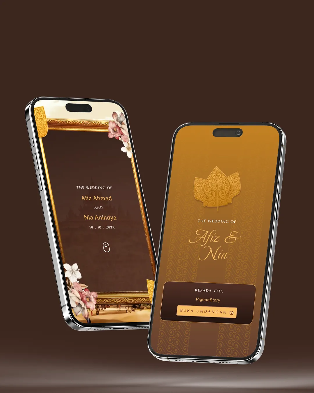 Tema undangan digital Premium Adat Jawa 1 - Desain Premium Adat elegan dan modern