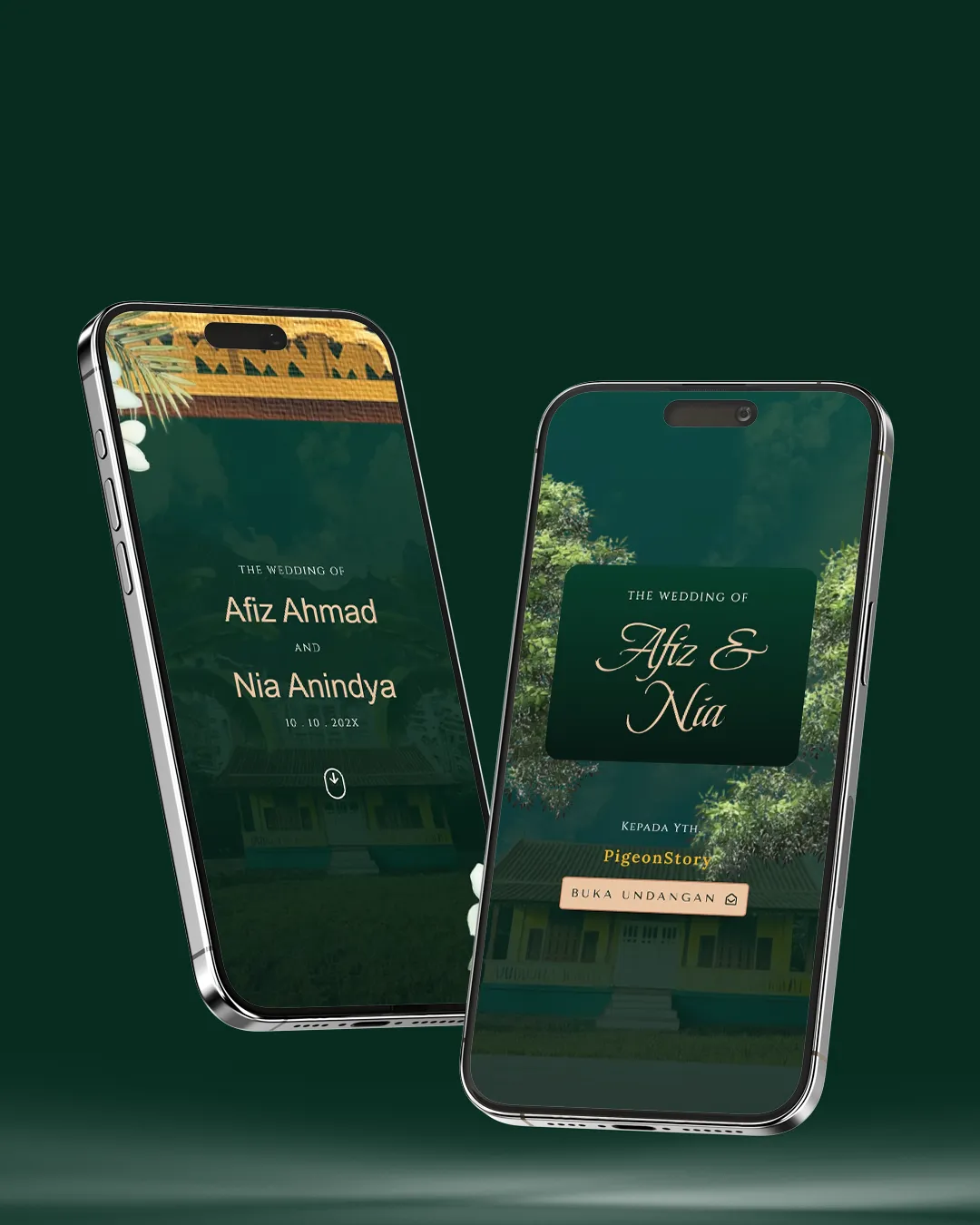 Tema undangan digital Premium Adat Betawi - Desain Premium Adat elegan dan modern